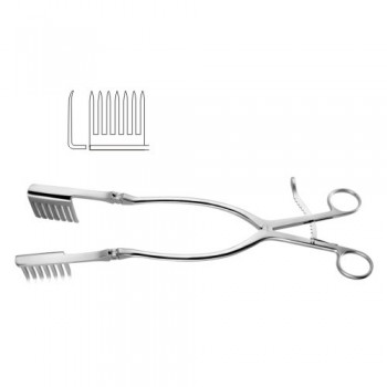 Beckmann-Eaton Self Retaining Retractor 7 x 7 Sharp Prongs Stainless Steel, 32 cm - 12 1/2"